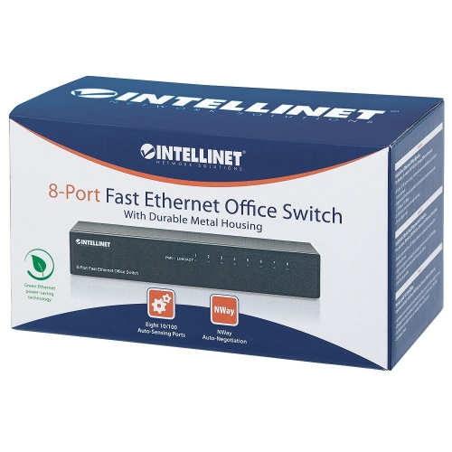 Switch Ethernet 8x 10/100mbps Rj45 Desktop Metalowy