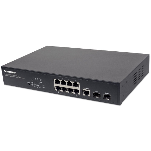 Switch Zarządzalny Gigabit 8x Poe+ 140w 802.3at/af, 2x Sfp