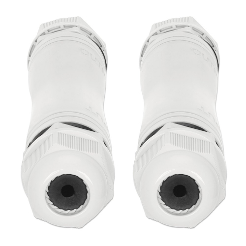 łącznik Zewnętrzny Rj45 Poe+ Ip67 Do 1000m, Zestaw 2 Szt