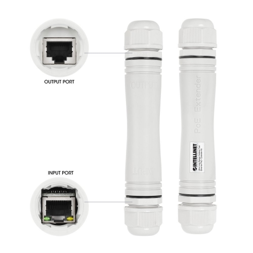łącznik Zewnętrzny Rj45 Poe+ Ip67 Do 1000m, Zestaw 2 Szt