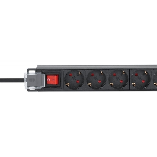 Listwa Zasilająca Rack 1u 9x Gniazd Schuko 4000w