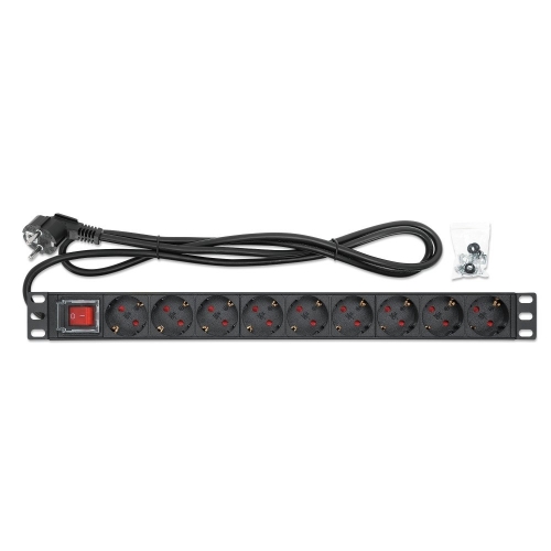 Listwa Zasilająca Rack 1u 9x Gniazd Schuko 4000w