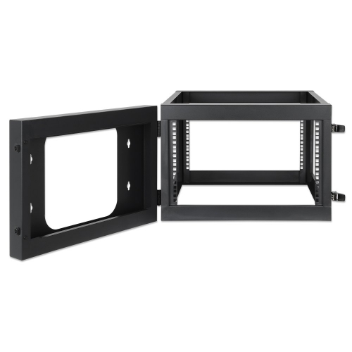 Rama Rack 19 6u 604x555, Wisząca, Tylne Otwarcie, 4 Słupki