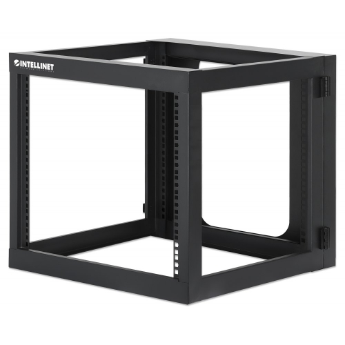 Rama Rack 19 9u 604x555, Wisząca, Tylne Otwarcie, 4 Słupki