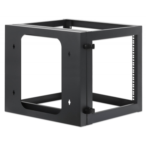 Rama Rack 19 9u 604x555, Wisząca, Tylne Otwarcie, 4 Słupki