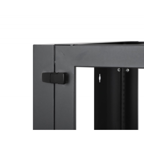 Rama Rack 19 9u 604x555, Wisząca, Tylne Otwarcie, 4 Słupki