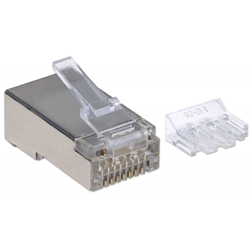 Wtyk Rj45 8p/8c Stp Cat6a Na Linkę/drut 70 Sztuk Linia Pro