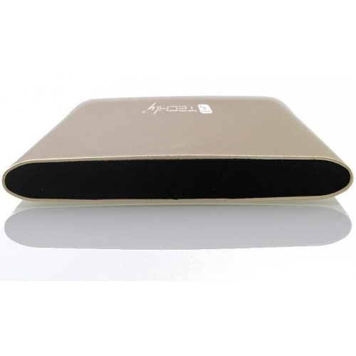 Zasilacz Powerbank 5000mah 2x Usb-a 1a I 2.1a Złoty Techly
