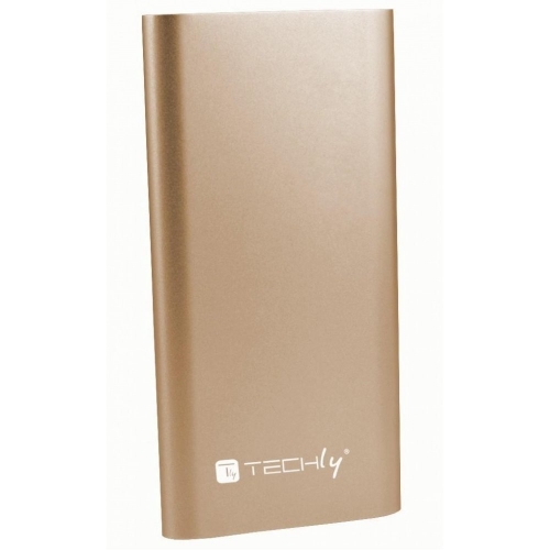 Zasilacz Powerbank 5000mah 2x Usb-a 1a I 2.1a Złoty Techly