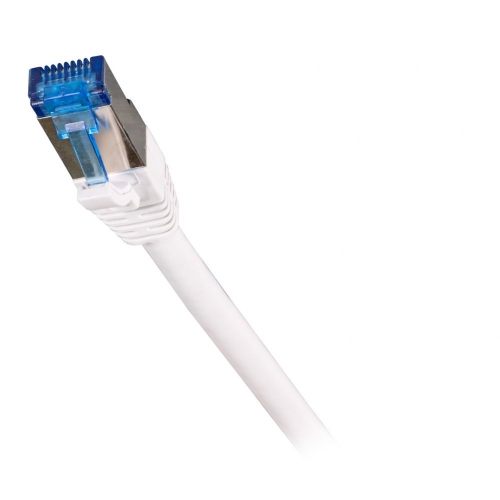 Patchcord Sftp 5m Cat6a Superflex Biały Na Kablu Cat7