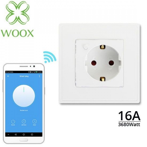 Woox R4054 Inteligentne Gniazdko Wifi Smart 16a Podtynkowe