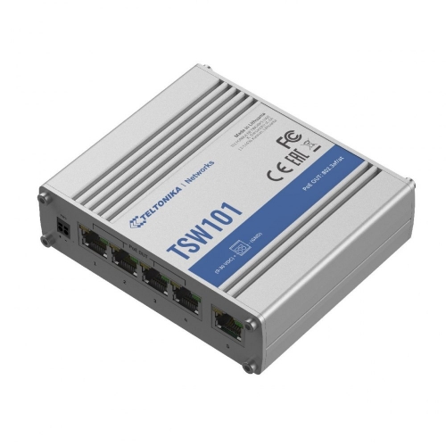 Teltonika Tsw101 Switch Gigabit 5x Rj45 Poe+ 60w