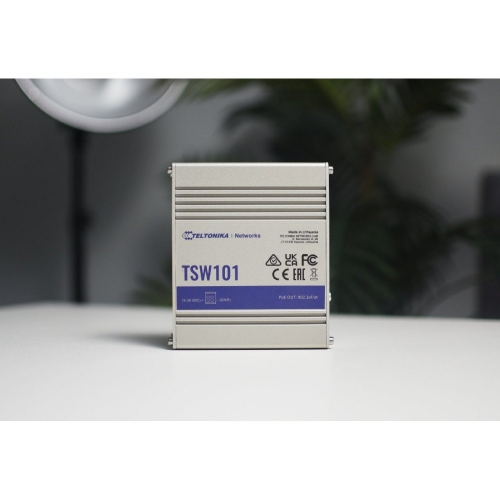 Teltonika Tsw101 Switch Gigabit 5x Rj45 Poe+ 60w