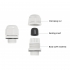 łącznik Zewnętrzny Rj45 Poe+ Ip67 Do 1000m, Zestaw 2 Szt