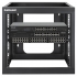 Rama Rack 19 9u 604x555, Wisząca, Tylne Otwarcie, 4 Słupki