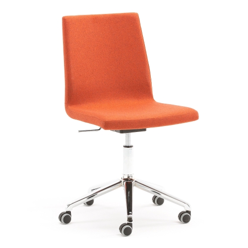 Krzesło konferencyjne PERRY Na kółkach, pomarańczowy AJ Produkty