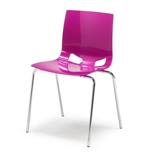 Krzesło do stołówki JUNO Fioletowy AJ Produkty