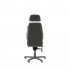 Fotel biurowy PRESTON <span>24-godzinny, zagłówek, szary, żółty</span> AJ Produkty