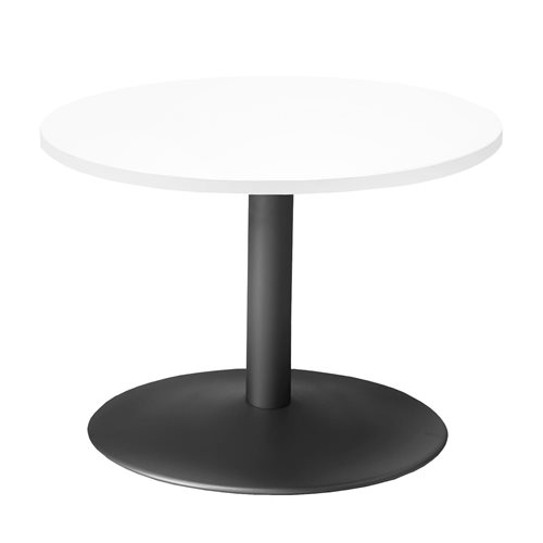 Stolik kawowy MONTY, Ø700 mm, biały, czarny AJ Produkty BM