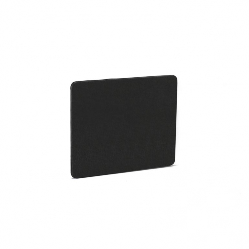 Ścianka biurkowa ZIP REFLECT, 800x650 mm, czarny, czarny suwak AJ Produkty BM